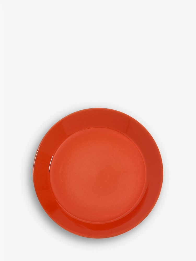 Sur La Table Set of 4 Orange Colour Me Happy Side Plates 20.5cm - Image 1 of 4 Sur La Table Set of 4 Orange Colour Me Happy Side Plates 20.5cm - Image 1 of 4
