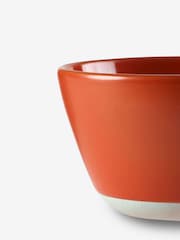 Sur La Table Set of 4 Orange Colour Me Happy Cereal Bowls 13.5cm - Image 3 of 3