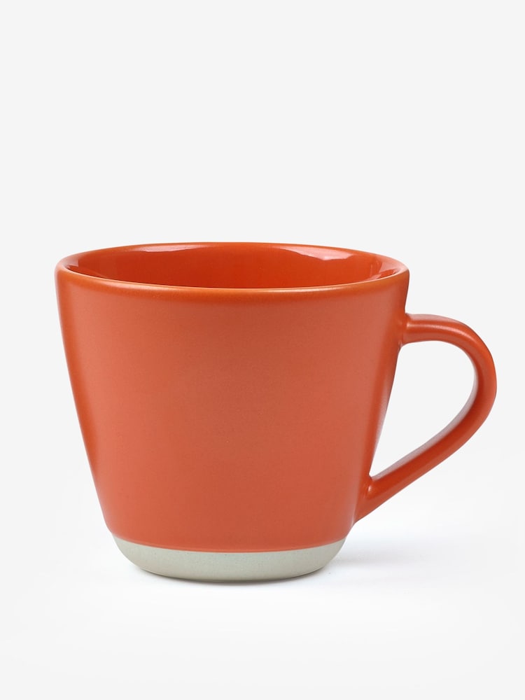 Sur La Table Set of 4 Orange Colour Me Happy Mugs - Image 2 of 2