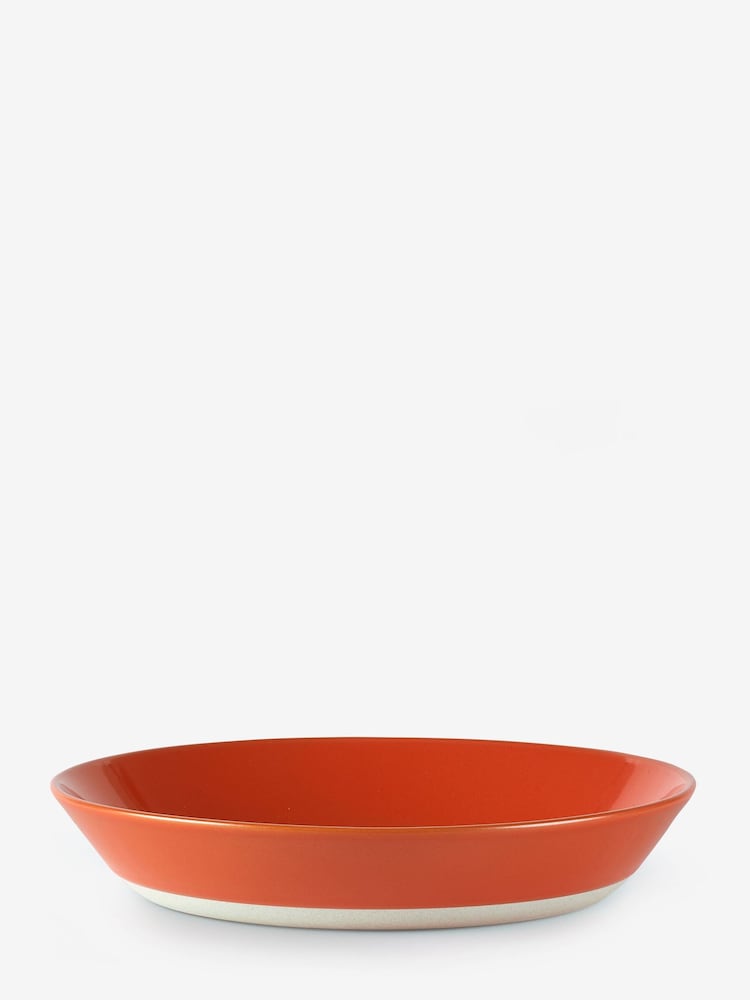 Sur La Table Set of 4 Orange Colour Me Happy Pasta Bowls 23cm - Image 1 of 3