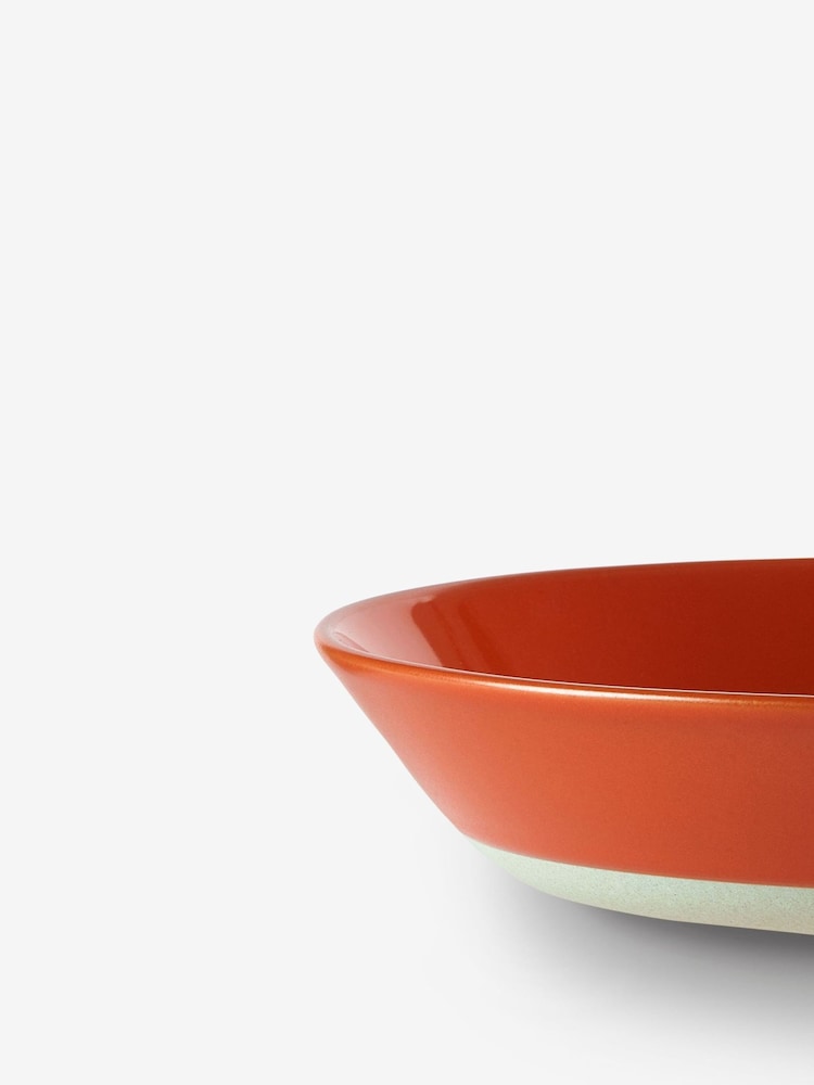 Sur La Table Set of 4 Orange Colour Me Happy Pasta Bowls 23cm - Image 3 of 3 Sur La Table Set of 4 Orange Colour Me Happy Pasta Bowls 23cm - Image 3 of 3