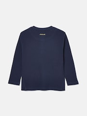 Joules Boys' Arthur Blue Henley Top - Image 2 of 4