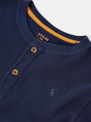 Joules Boys' Arthur Blue Henley Top - Image 4 of 4