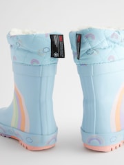 Blue Rainbow Cuff Wellies - Image 3 of 6