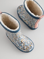 Navy Floral Print Wellies - Image 4 of 5