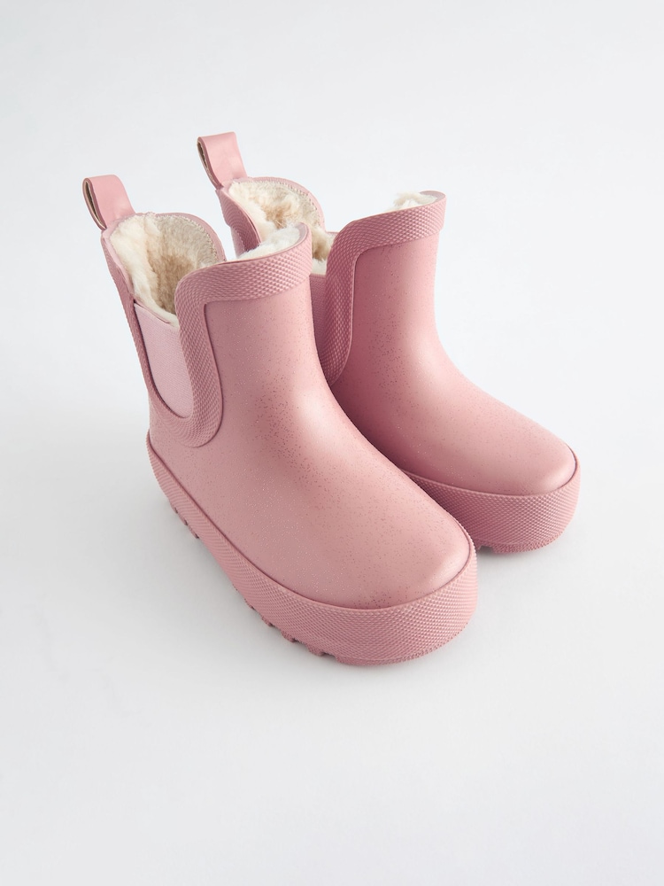 Pink Glitter Chelsea Wellies - Image 2 of 5
