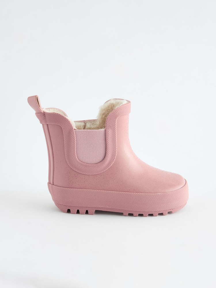 Pink Glitter Chelsea Wellies - Image 3 of 5