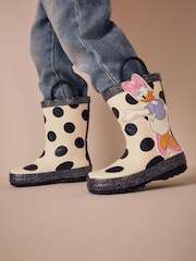 Black/White Minnie Mouse/Daisy Duck License Handle Wellies - Image 2 of 10