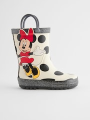 Black/White Minnie Mouse/Daisy Duck License Handle Wellies - Image 5 of 10