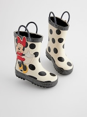 Black/White Minnie Mouse/Daisy Duck License Handle Wellies - Image 6 of 10