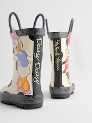 Black/White Minnie Mouse/Daisy Duck License Handle Wellies - Image 9 of 10