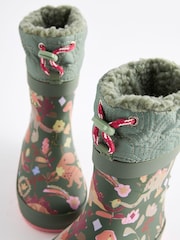 Green Dinosaur Cuff Wellies - Image 4 of 5