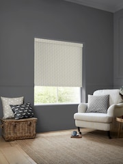 Emily Bond Charcoal Grey George Stripe Made To Measure Roller Blind - Image 2 of 6