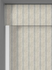 Emily Bond Charcoal Grey George Stripe Made To Measure Roller Blind - Image 3 of 6