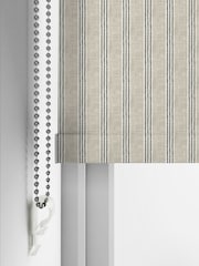 Emily Bond Charcoal Grey George Stripe Made To Measure Roller Blind - Image 4 of 6