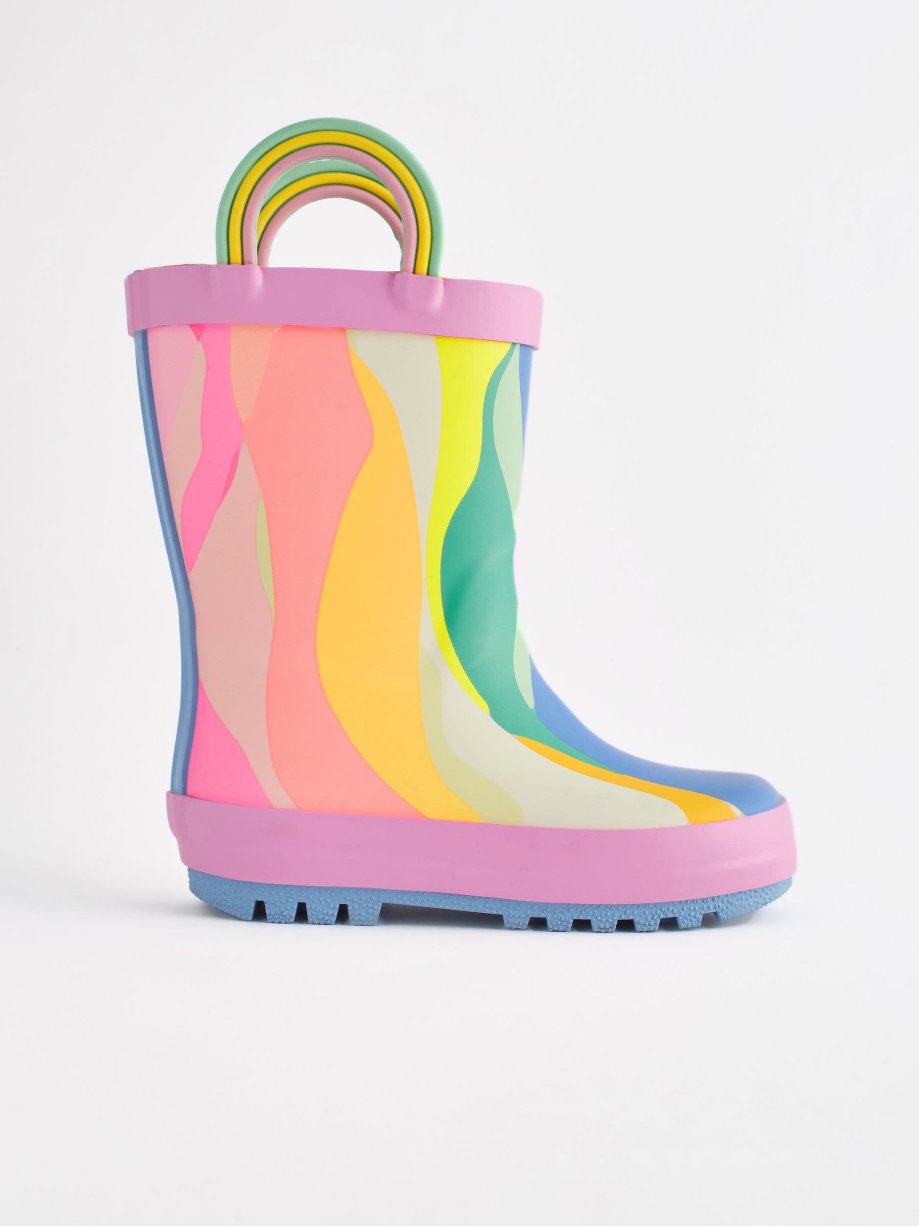 Womens rainbow wellies discount