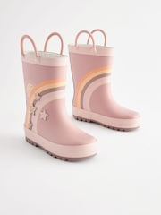 Neutral Rainbow Handle Wellies - Image 1 of 5
