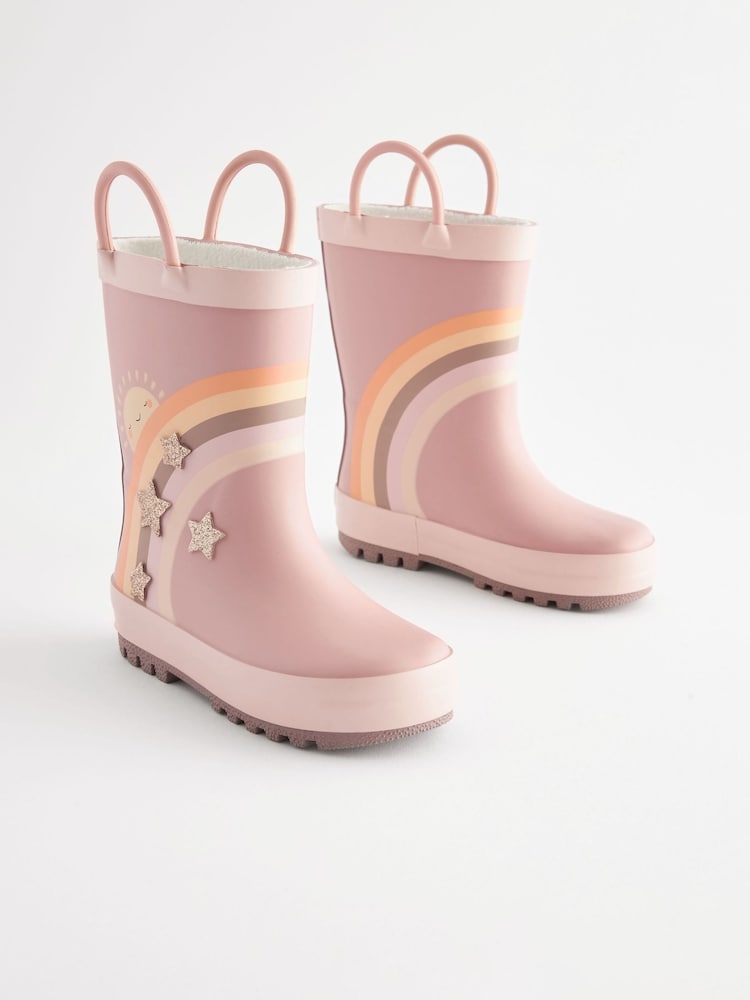 Neutral Rainbow Handle Wellies - Image 1 of 5
