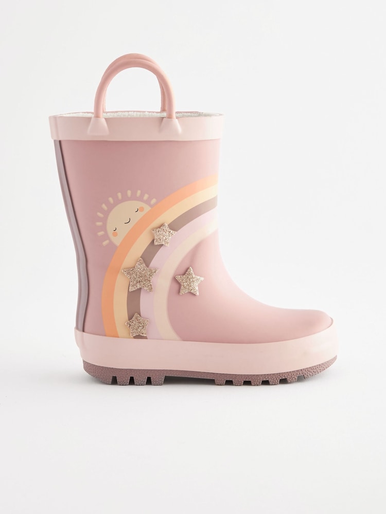 Neutral Rainbow Handle Wellies - Image 2 of 5