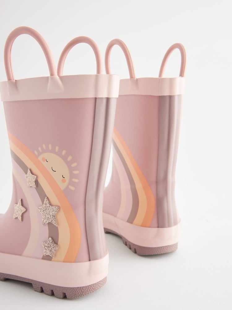 Neutral Rainbow Handle Wellies - Image 3 of 5