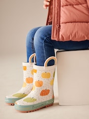 Neutral Pumpkin Handle Wellies - Image 1 of 9