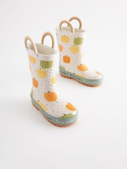 Neutral Pumpkin Handle Wellies - Image 5 of 9