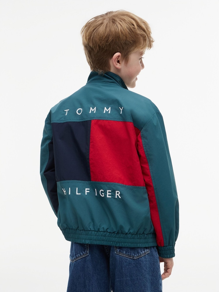 Tommy Hilfiger Blue Flag Embroidery Relaxed Jacket - Image 2 of 6 Tommy Hilfiger Blue Flag Embroidery Relaxed Jacket - Image 2 of 6