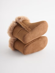 Tan Brown Pull-On Baby Boots (0-24mths) - Image 5 of 5