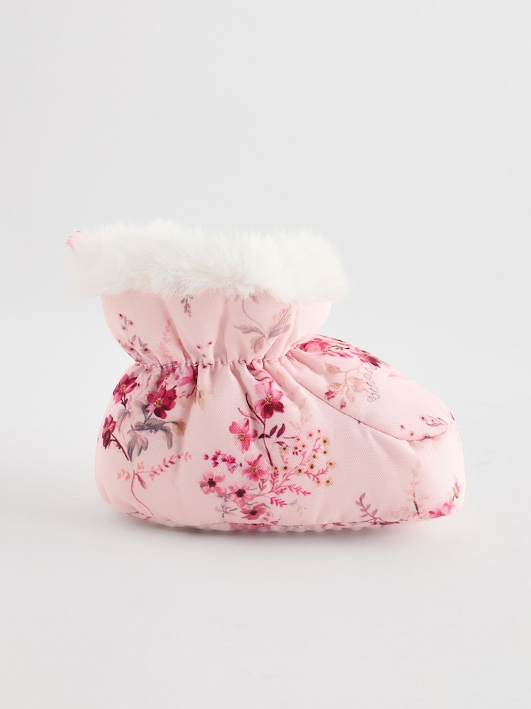 Floral rose - Chaussons pour bébé (0-24mois) - Image 2 of 6