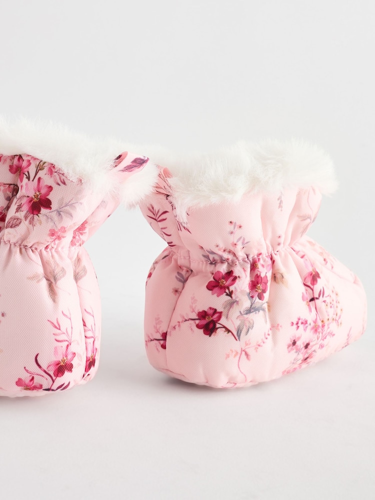 Floral rose - Chaussons pour bébé (0-24mois) - Image 3 of 6