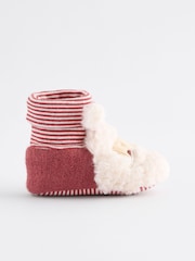 Red Christmas Santa Baby Bootie Shoes (0-18mths) - Image 2 of 5
