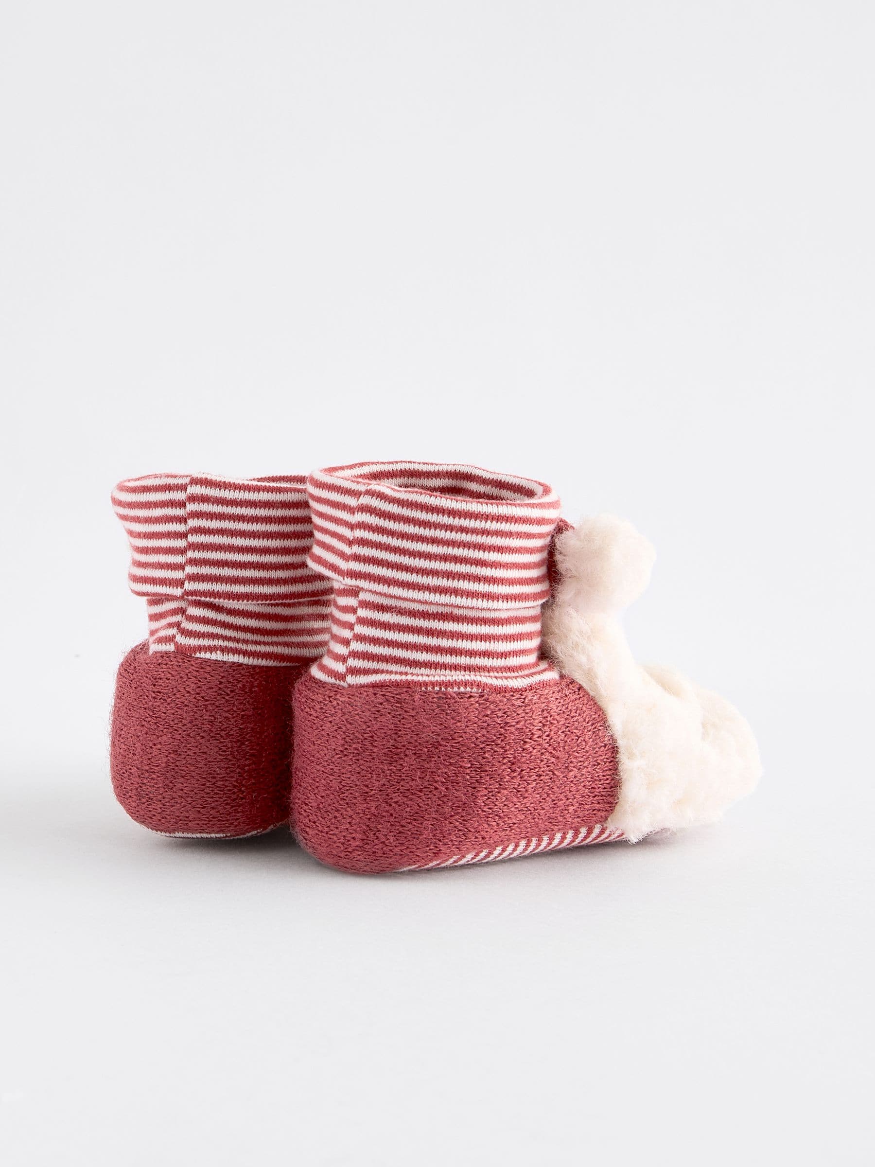 Buy Red Christmas Santa Baby Bootie Shoes 0 18mths from Next Germany
