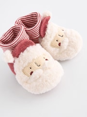 Red Christmas Santa Baby Bootie Shoes (0-18mths) - Image 4 of 5