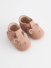 Tan Brown Bear T-Bar Baby Shoes (0-24mths) - Image 3 of 6