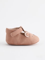 Tan Brown Bear T-Bar Baby Shoes (0-24mths) - Image 4 of 6