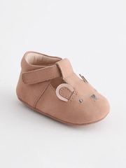 Tan Brown Bear T-Bar Baby Shoes (0-24mths) - Image 5 of 6