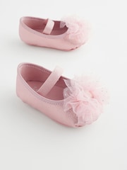 Pink Baby Bow Occasion Shoes (0-24mths) - Image 1 of 6