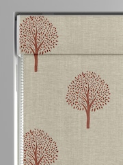 Emily Bond Rust Orange Yew Tree Made to Measure 100% Cotton Roman Blinds - Image 3 of 5