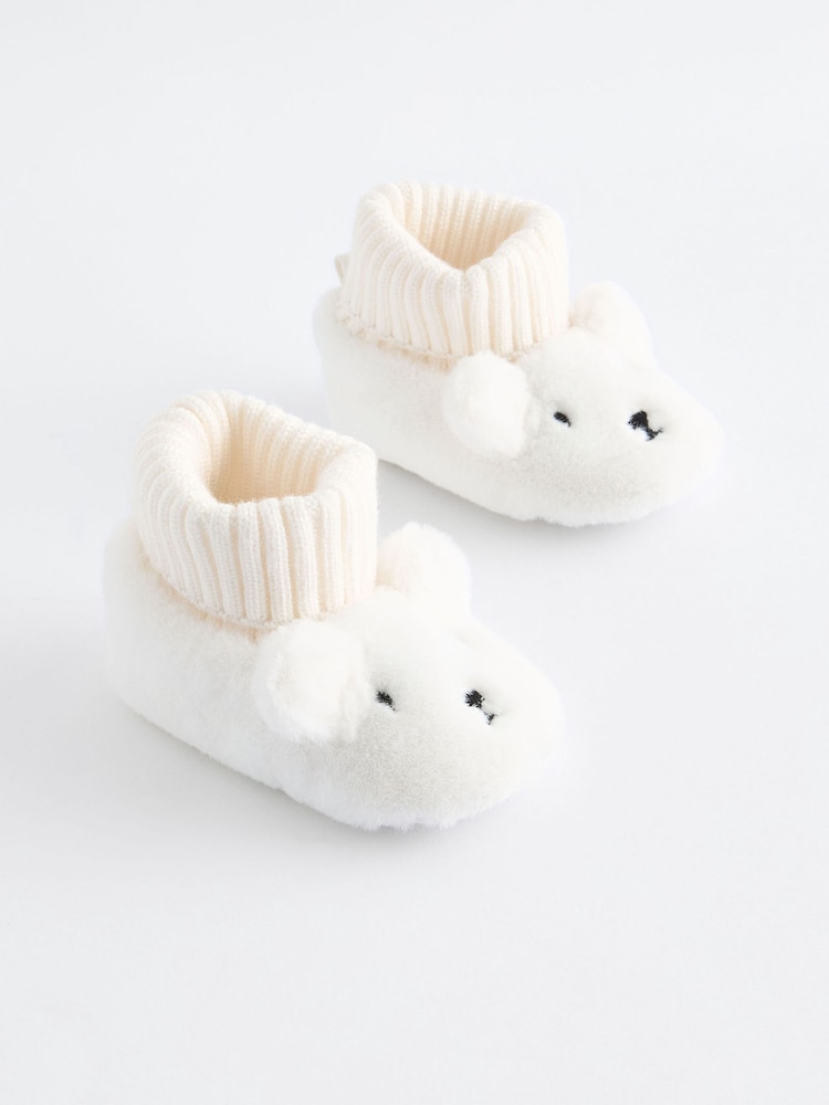 White Bear Baby Bootie Shoes (0-18mths) - Image 1 of 5
