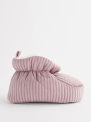 Mauve Purple Baby Corduroy Boots (0-18mths) - Image 2 of 5