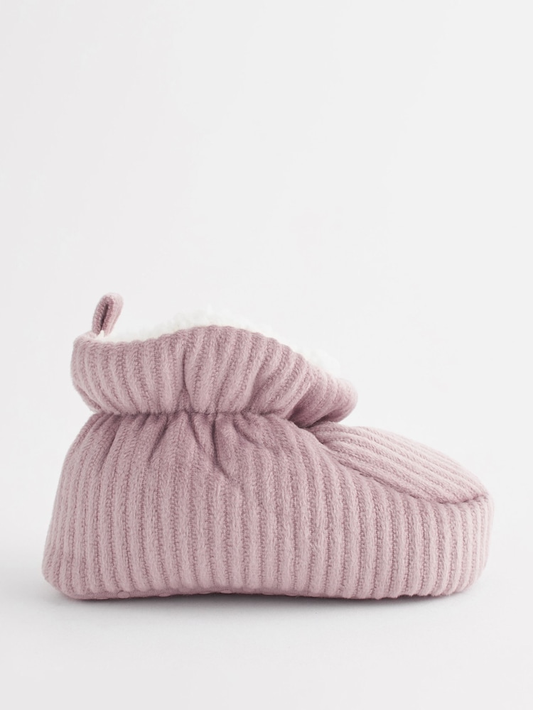 Mauve Purple Baby Corduroy Boots (0-18mths) - Image 2 of 5