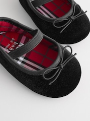 Black Velvet Ballerina Baby Shoes (0-18mths) - Image 4 of 4