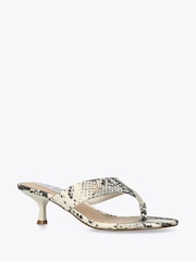Steve Madden Cream Soundview Snakeprint Sandals - Image 2 of 4