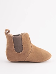 Hellbraun - Suede Baby Pull-On Boots (0-24mths) - Bild 2 von 5