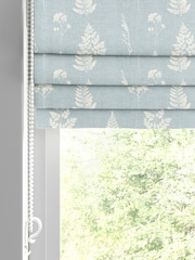 Emily Bond Duck Egg Blue Tynesfield Made to Measure 100% Cotton Roman Blinds - Image 2 of 5