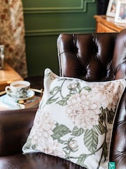 Avalon Home Natural English Dahlia Cushion Cover - Image 4 of 6