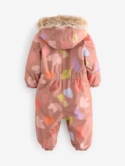 Nerz - Waterproof Faux Fur Trim Printed Snowsuit (3mths-7yrs) - Bild 7 von 9