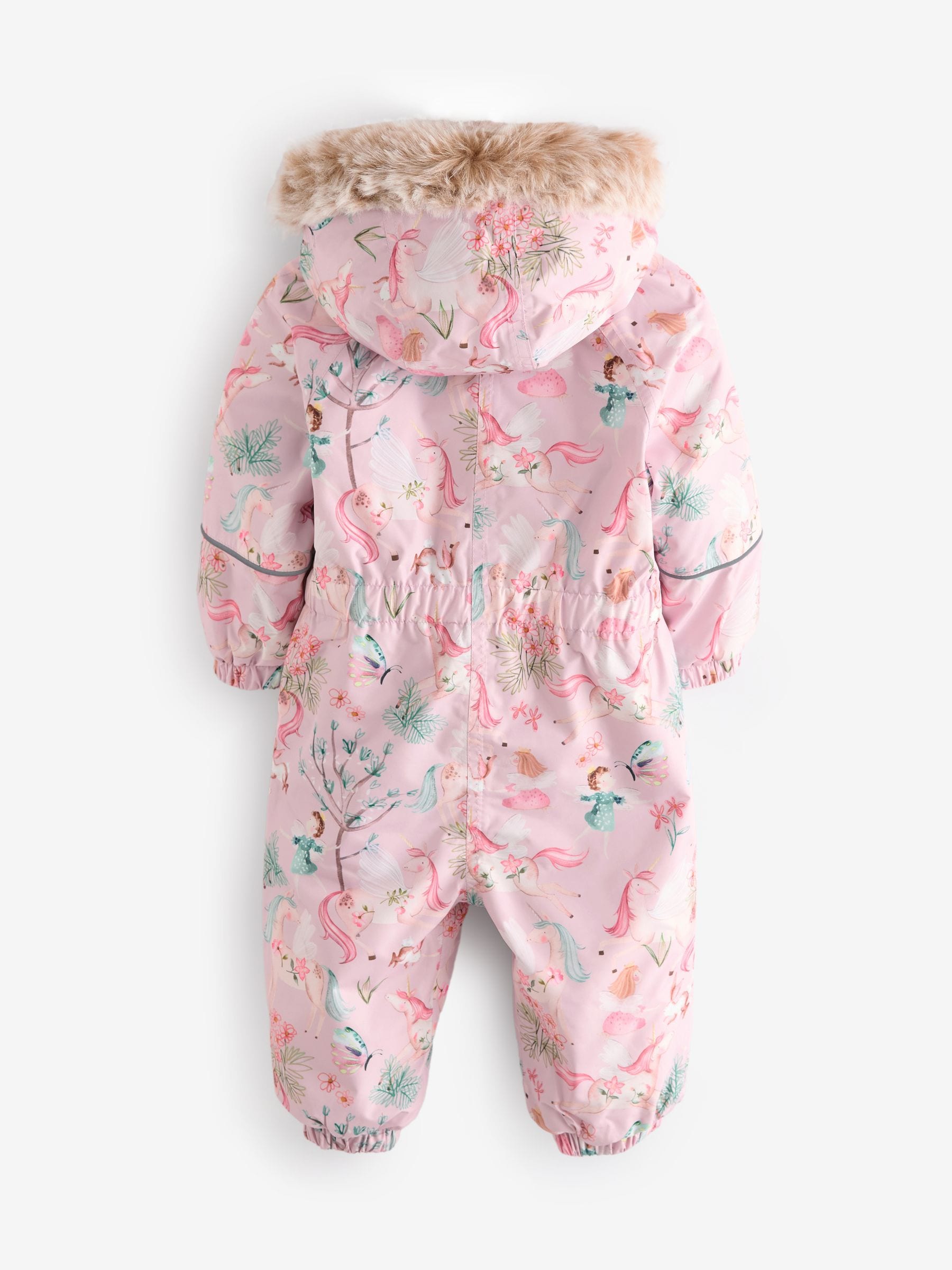 Unicorn baby snowsuit top