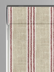 Emily Bond Red George Printed Stripe 100% Cotton Made to Measure Roman Blind - Image 3 of 5