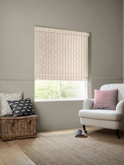 Emily Bond Red George Printed Stripe 100% Cotton Made to Measure Roman Blind - Image 4 of 5